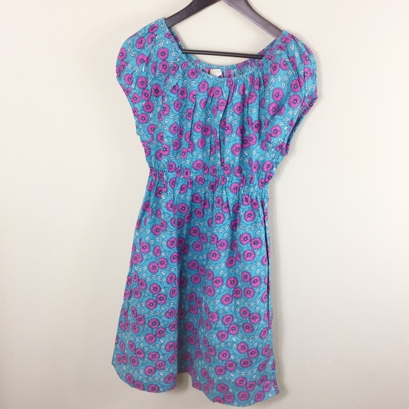 Happy Off-The-Shoulder Floral Vine Printed Dress - Picture 2 of 4